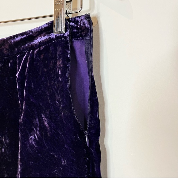 Urban outfitters velvet. Purple micro mini skirt with buttons. Small - Picture 6 of 7